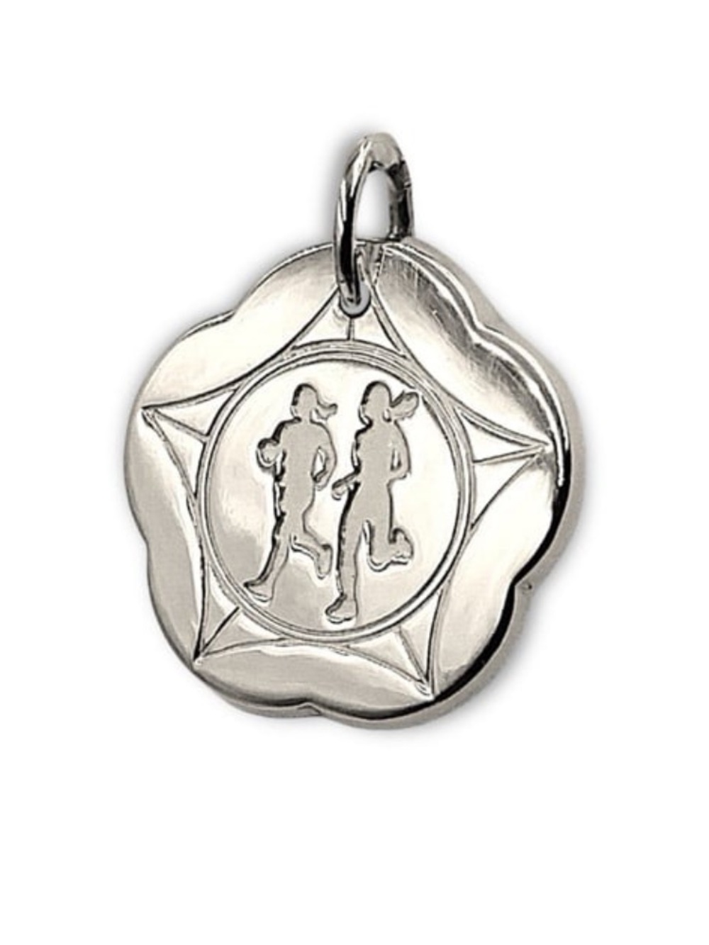 Tiffany & Co Auth Marathon Charm Pendant 925 ✨Sterling Silver Runner ✨EUC✨